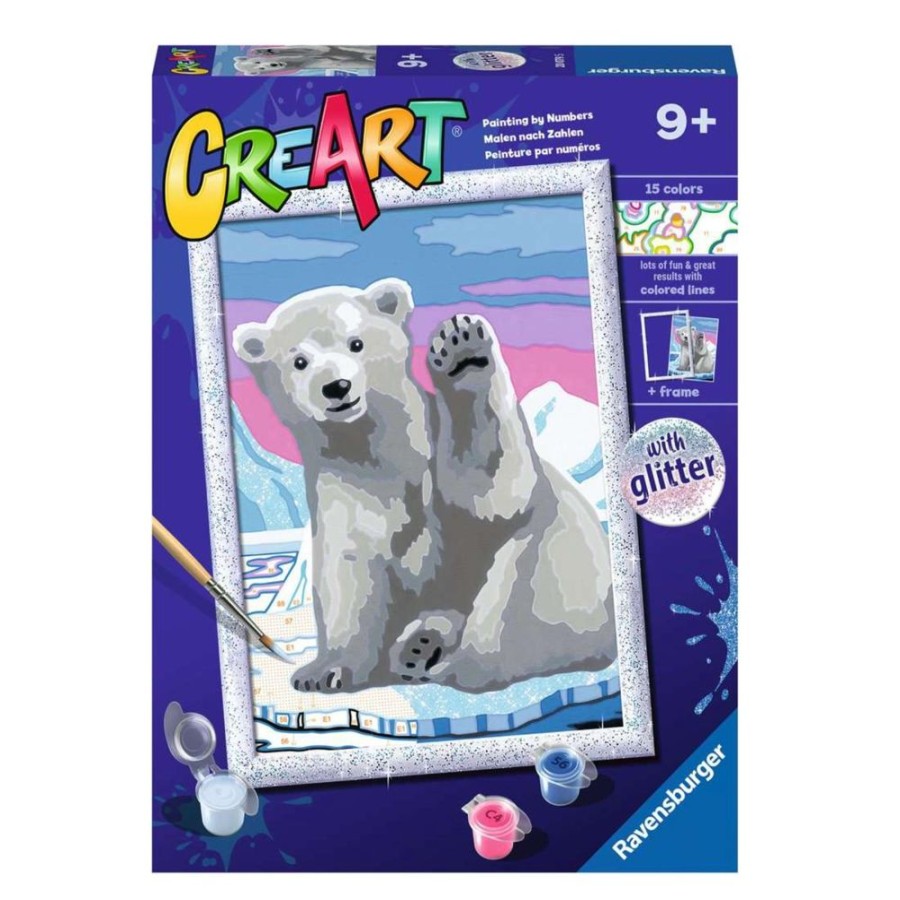 Arts & Crafts Ravensburger | Creart Pbn Pawsome Polar Bear 7X10