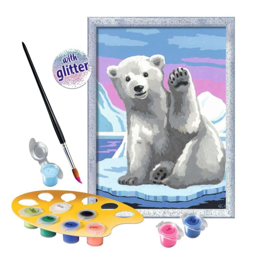 Arts & Crafts Ravensburger | Creart Pbn Pawsome Polar Bear 7X10