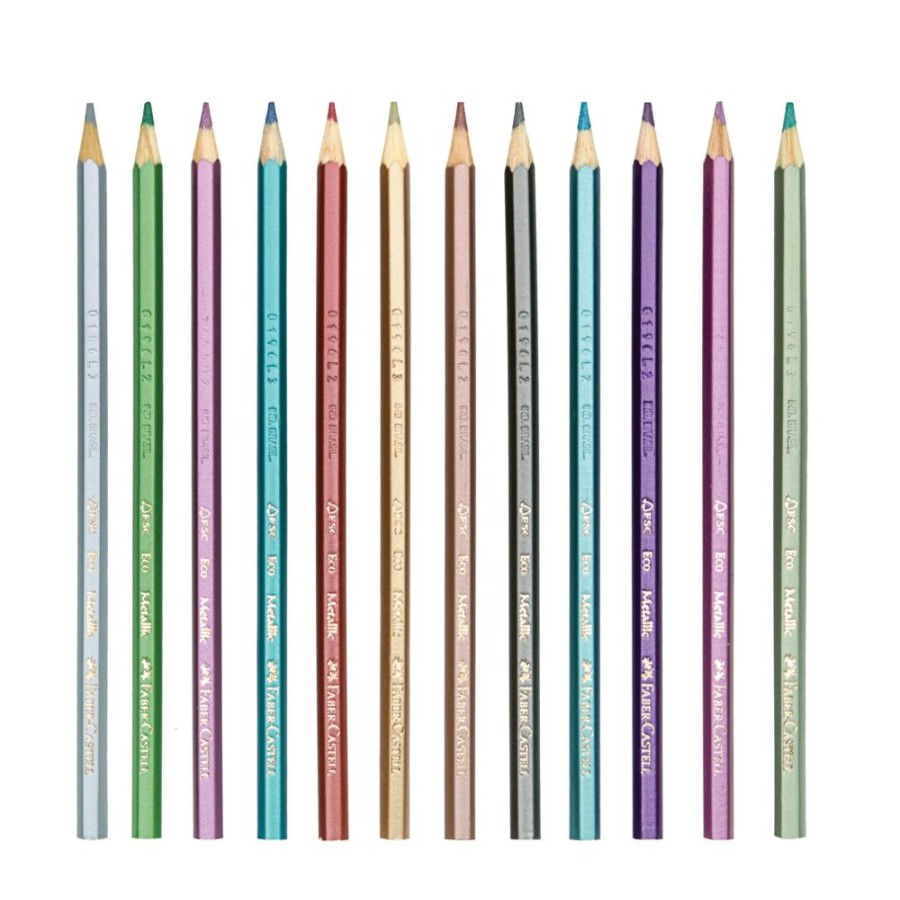 Arts & Crafts Faber-Castell | Metallic Colored 12Pc Ecopencils