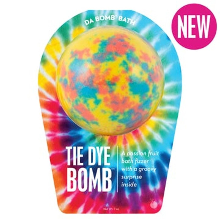 Lifestyle Da Bomb LLC | Da Bomb Bath Bomb: Yellow Tie-Dye