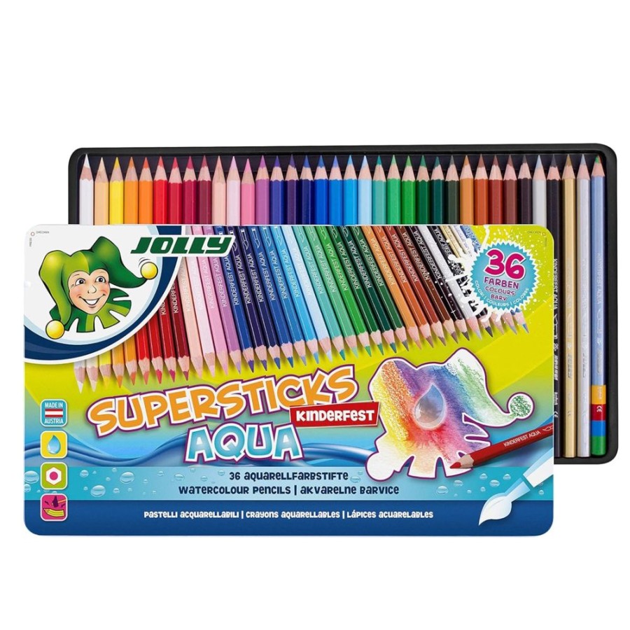 Arts & Crafts Trussart Designs | Supersticks Watercolor Pencils Tin 36Pc