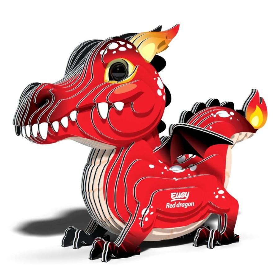 Figurines Safari, Ltd. | Eugy Red Dragon 3D Puzzle