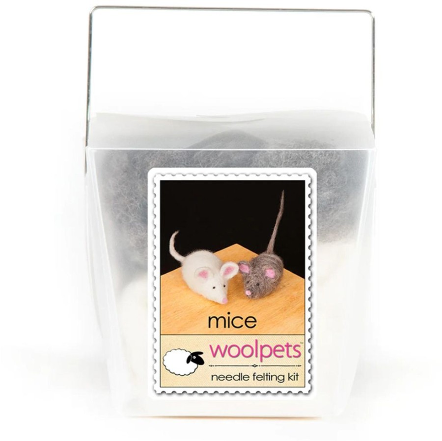 Arts & Crafts WoolPets | Mice Felting Kit - Easy Starter