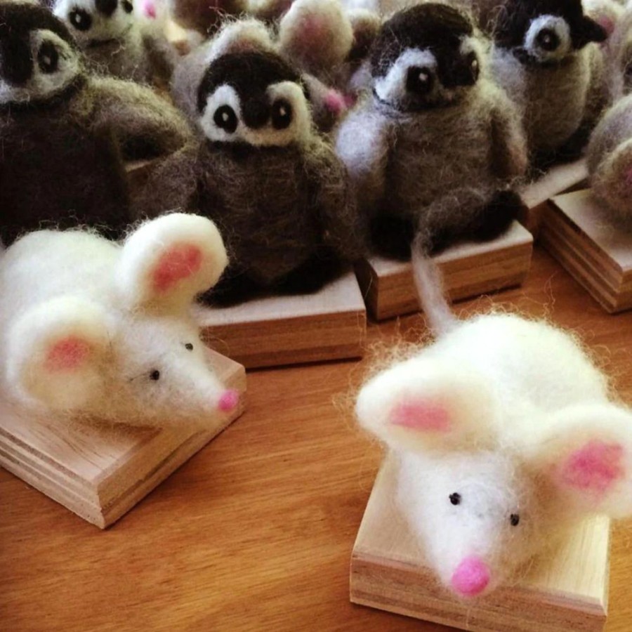 Arts & Crafts WoolPets | Mice Felting Kit - Easy Starter