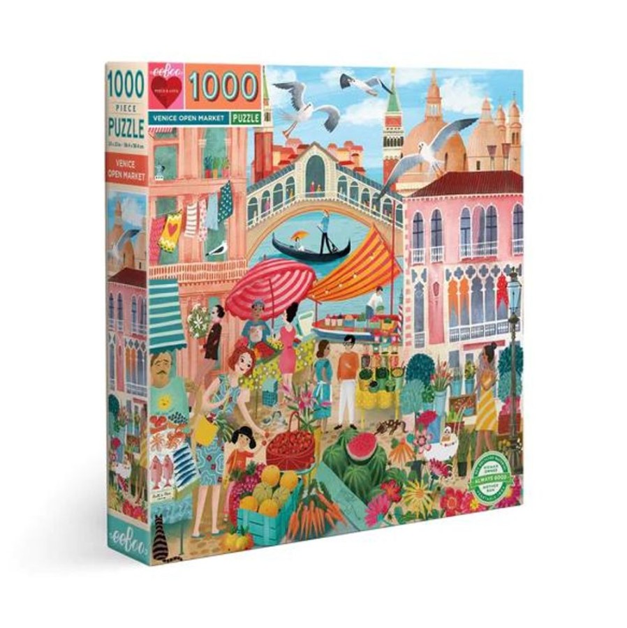 Puzzles eeBoo | Venice Open Market 1000Pc Puzzle