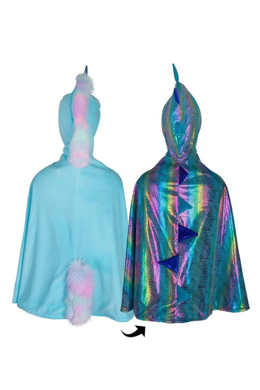 Pretend Play Creative Education of Canada | Rainbow Reversible Unicorn Dragon Cape