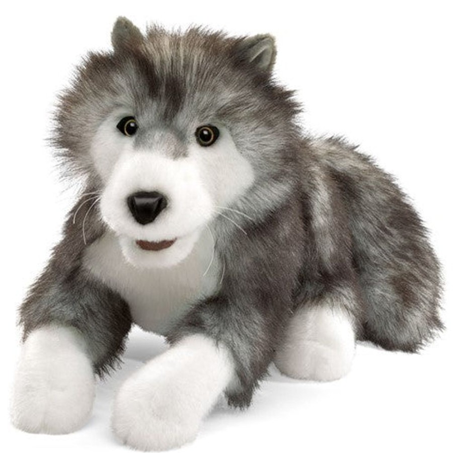 Plush & Puppets Folkmanis | Timber Wolf Puppet