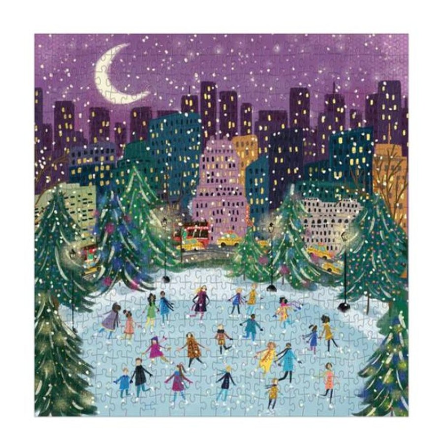 Puzzles Hachette Book Group USA | Merry Moonlight Skaters 500Pc Puzzle