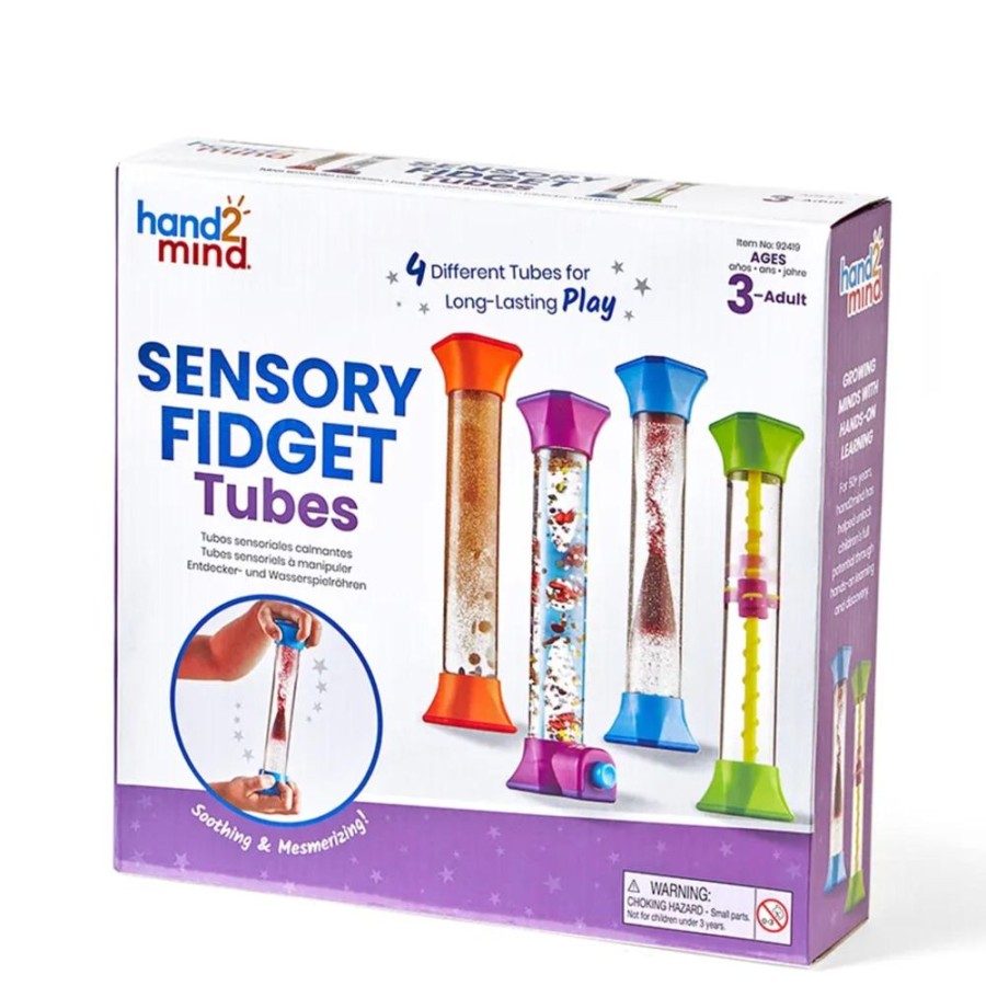 Novelty Learning Resources | Sensory Fidget Tubes 4Pc