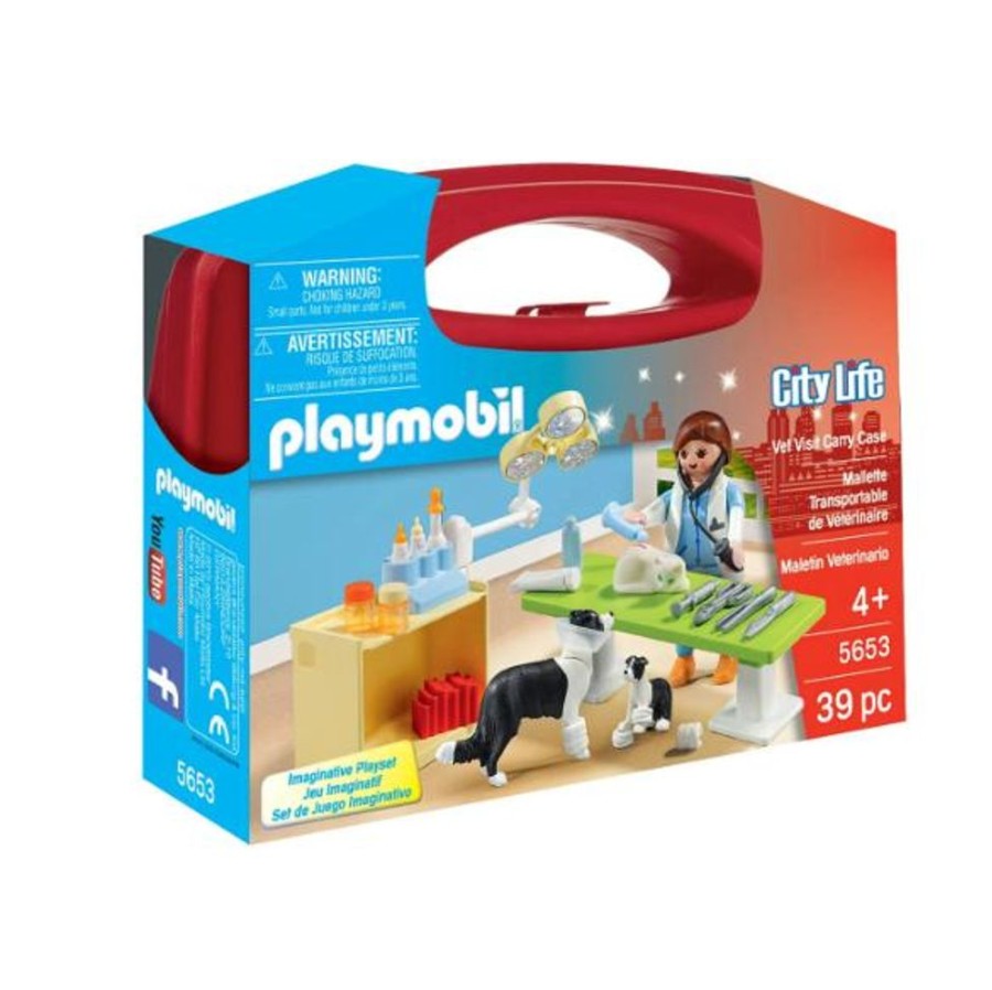 Pretend Play Playmobil USA, Inc. | 5653 Vet Visit Carry Case