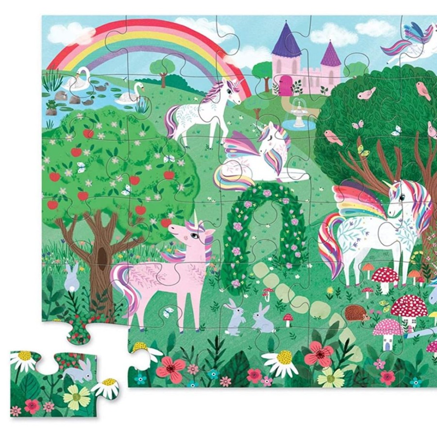 Puzzles Crocodile Creek | Unicorn Garden 36Pc Puzzle