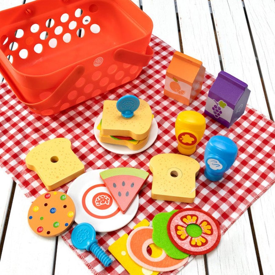 Pretend Play Fat Brain Toys | Picnic Basket Set