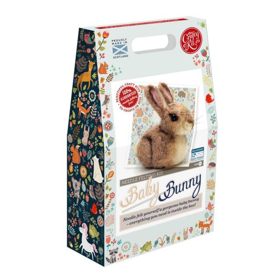 Arts & Crafts Crafty Kit Company | Felting Kit: Baby Bunny