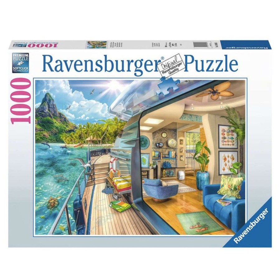 Puzzles Ravensburger | Tropical Island Charter 1000Pc Puzzle