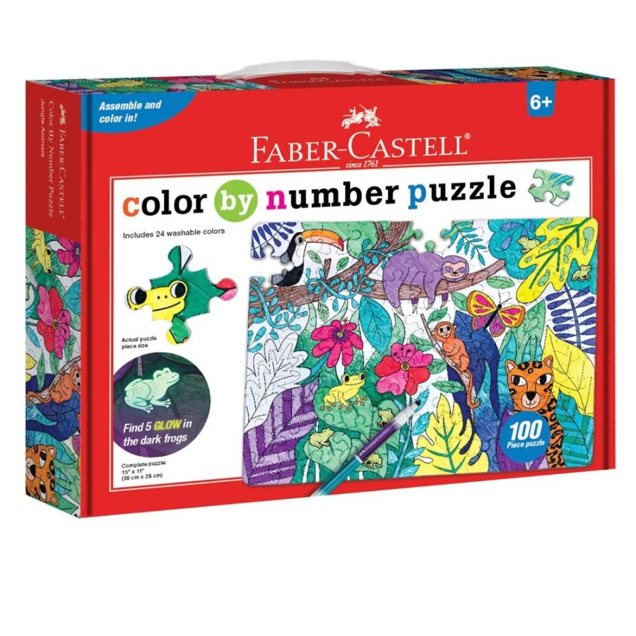 Arts & Crafts Faber-Castell | Color-By-Number Puzzles: Jungle