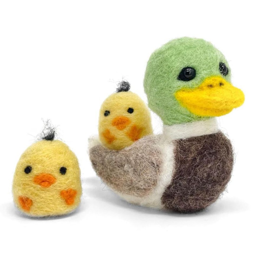 Arts & Crafts Crafty Kit Company | Needle Felting Kit - Duck & Ducklings