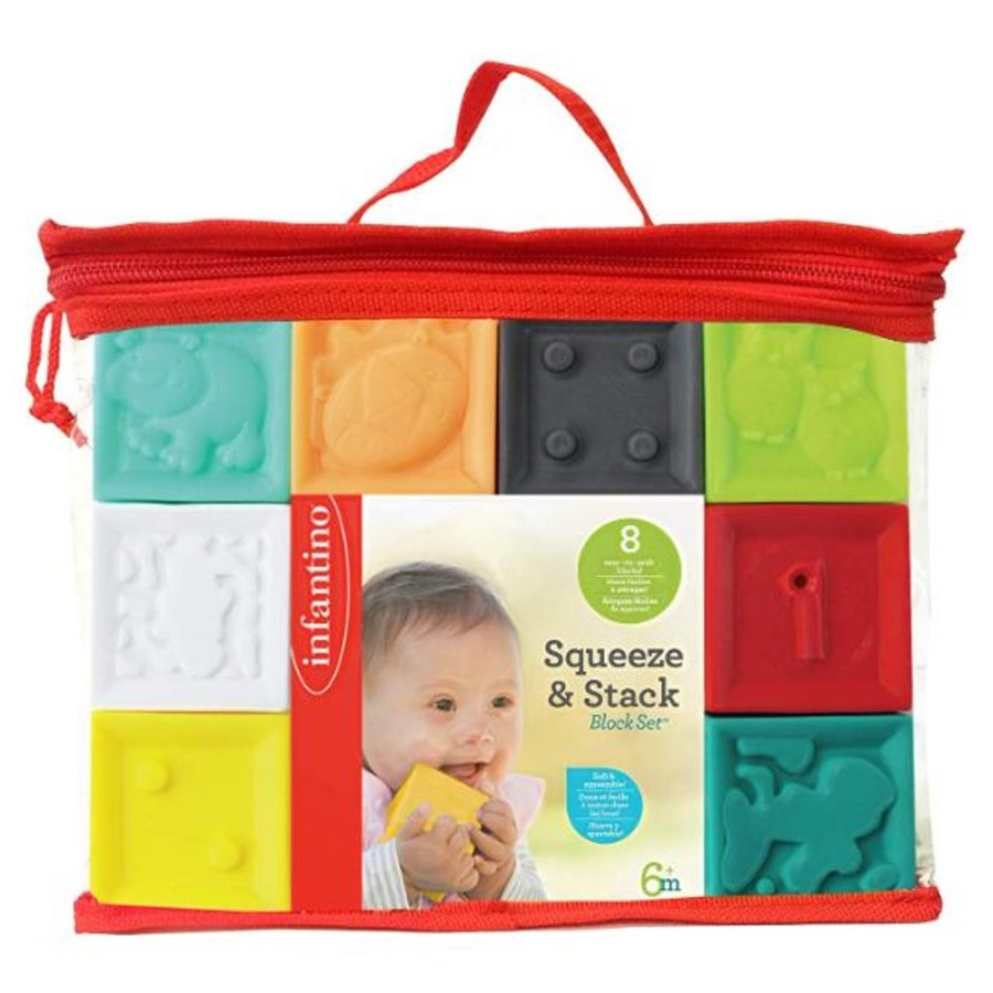 Infant & Toddler Infantino | Squeeze & Stack Block Set