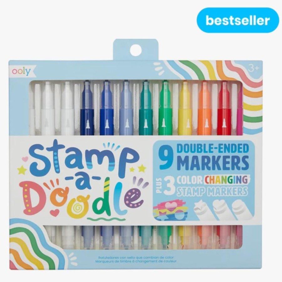 Arts & Crafts Ooly dba International Arrivals | Stamp A Doodle Double Ended Markers 12Pk