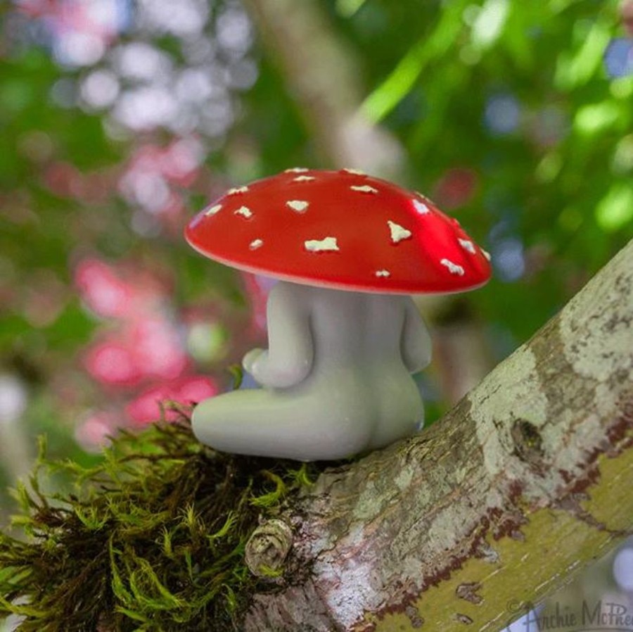 Seasonal Archie McPhee | Meditating Mushroom Ornament