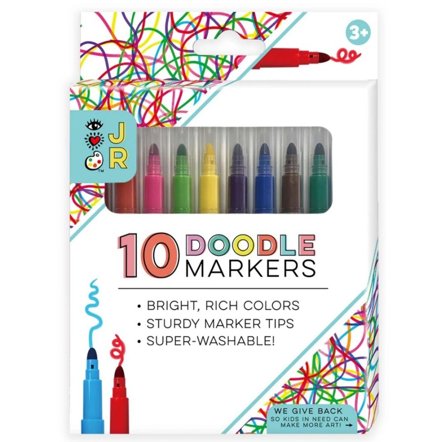 Arts & Crafts Bright Stripes | Jr Doodle Markers 10Pk