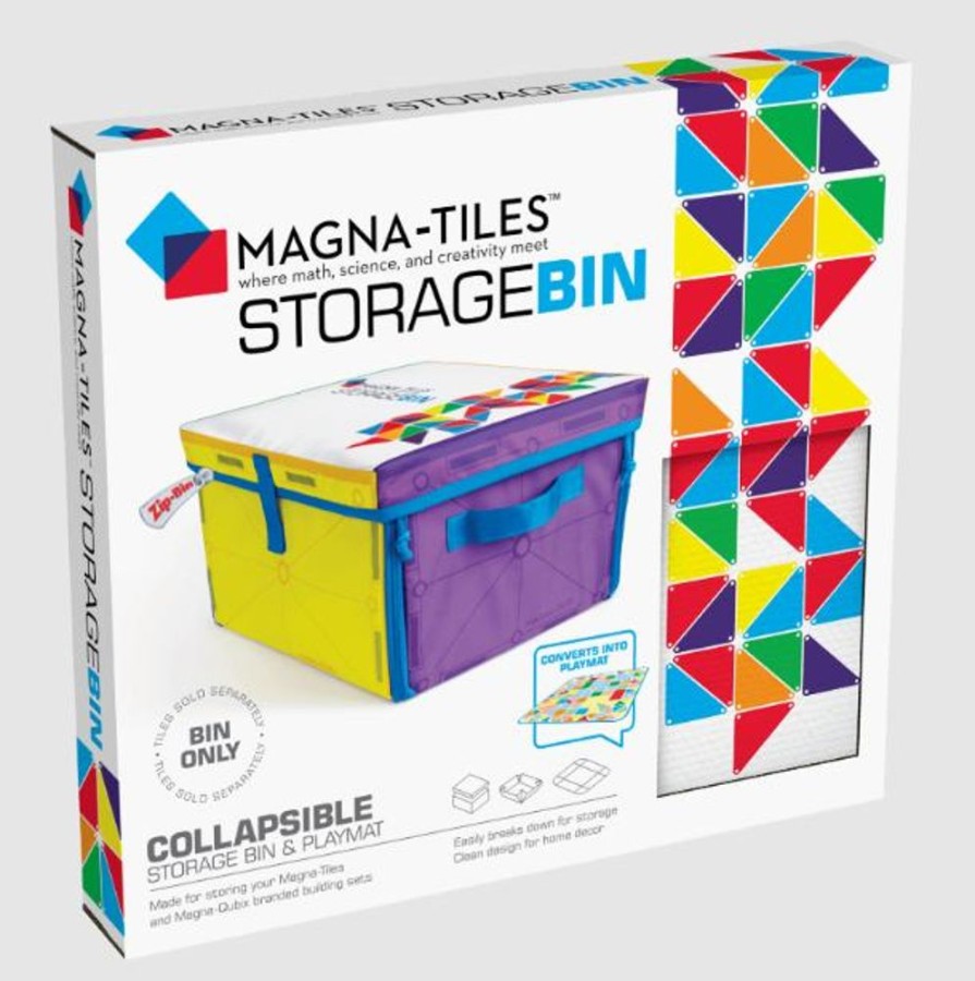 Construction Magna-Tiles | Storage Bin & Playmat