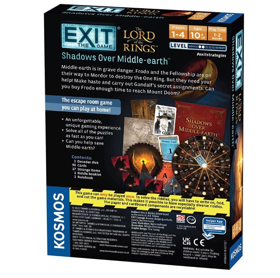 Games Thames & Kosmos | Exit: Lord Of The Rings - Shadows Over Middle Earth