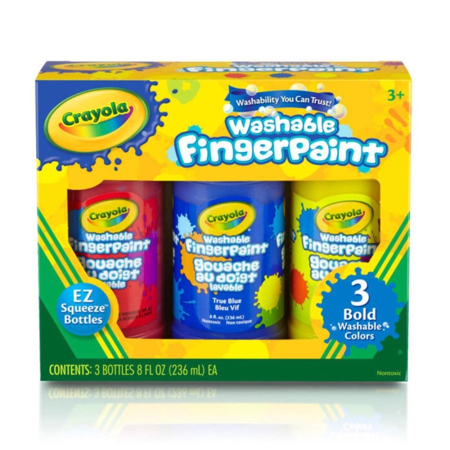 Arts & Crafts Crayola LLC | Bold Washable Fingerpaint 3Ct