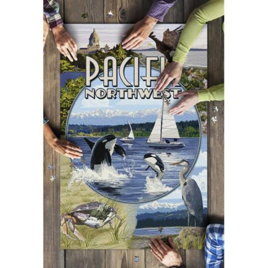 Puzzles Lantern Press | Pnw Montage 1000Pc Puzzle