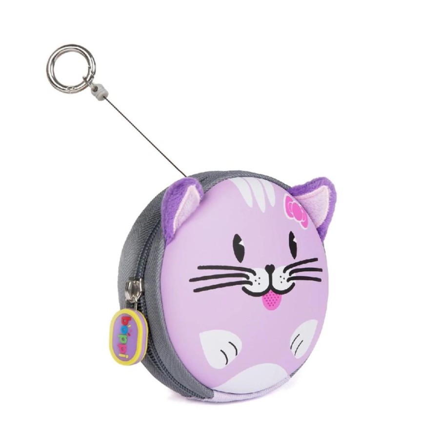 Lifestyle Click Europe Ltd | Purple Cat Trekker Key Chain Pouch