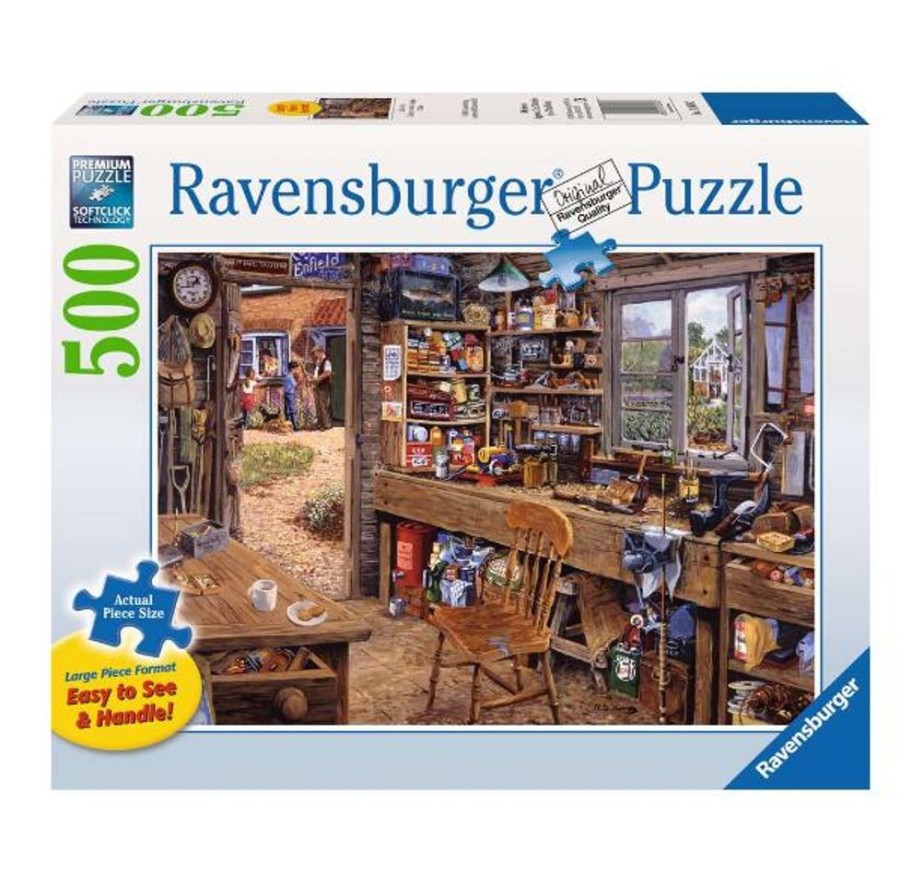 Puzzles Ravensburger | Dad'S Shed 500Pc Large Format Puzzle