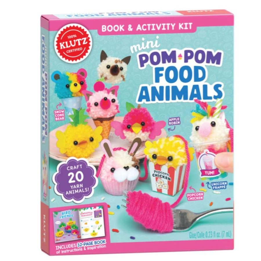 Arts & Crafts Klutz - Scholastic | Mini Pom-Pom Food Animals Kit