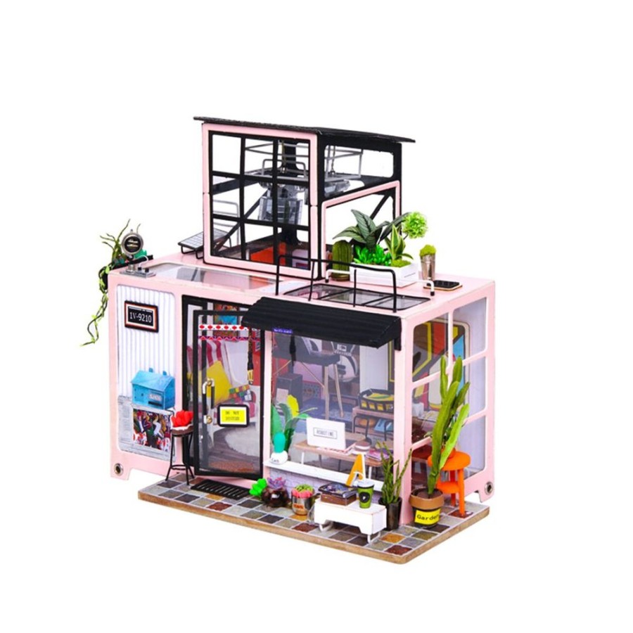 Arts & Crafts Robotime USA | Diy Miniature Dollhouse Kit: Kevin'S Studio