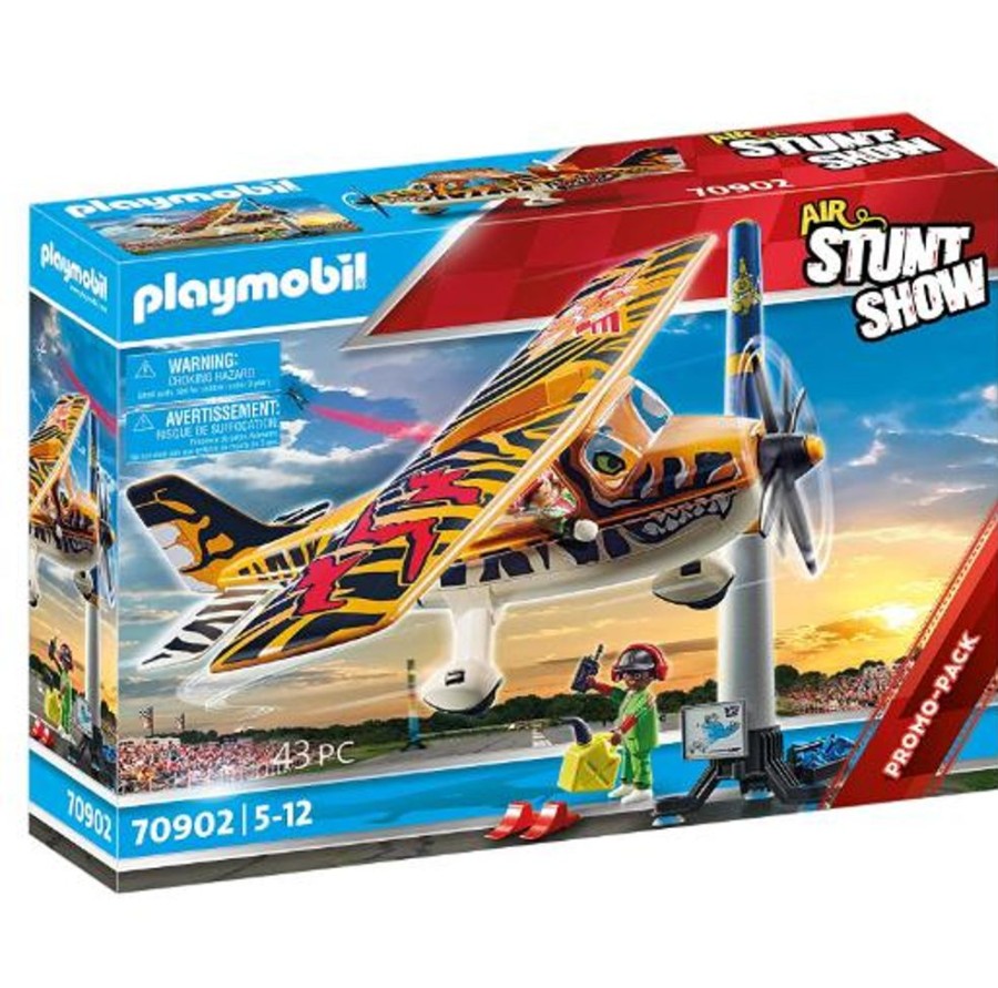 Pretend Play Playmobil USA, Inc. | 70902 Air Stunt Show Tiger Propeller Plane