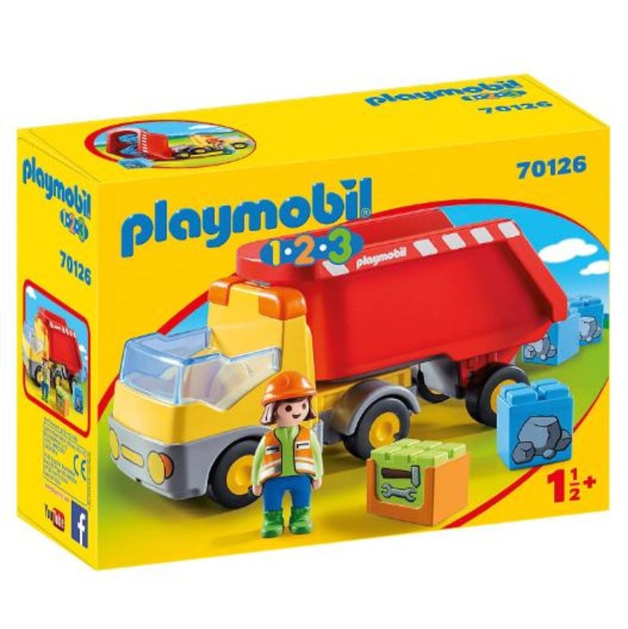 Pretend Play Playmobil USA, Inc. | 70126 Dump Truck 1-2-3