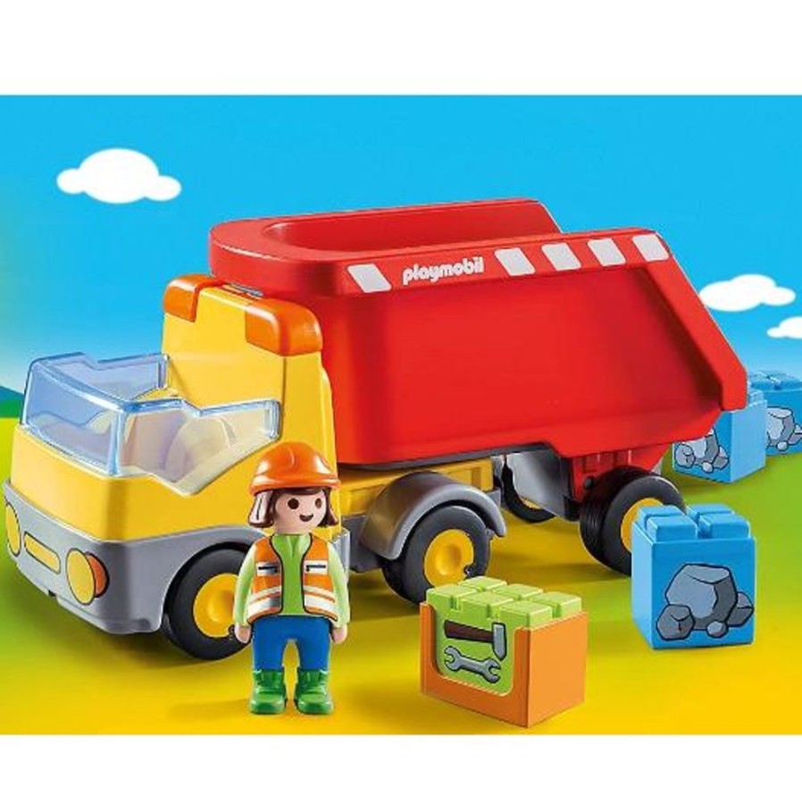 Pretend Play Playmobil USA, Inc. | 70126 Dump Truck 1-2-3