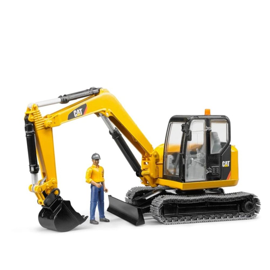 Vehicles Bruder Toys America, Inc. | 02467 Cat Mini Excavator With Worker