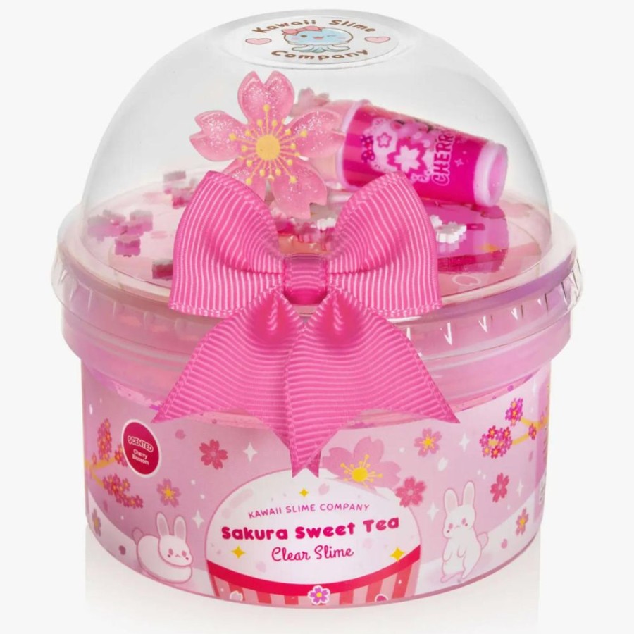 Novelty Kawaii Slime Company | Sakura Sweet Tea Clear Slime