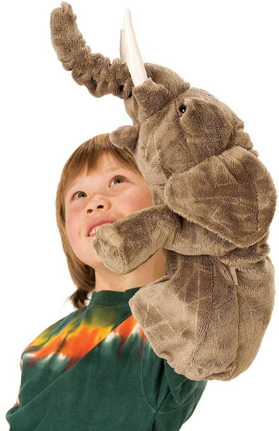 Plush & Puppets Folkmanis | Elephant Stage Puppet