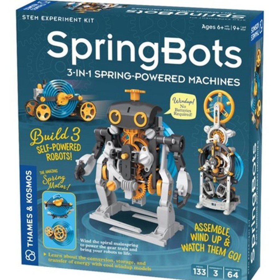 Science Thames & Kosmos | Springbots: 3-In-1 Spring-Powered Machines