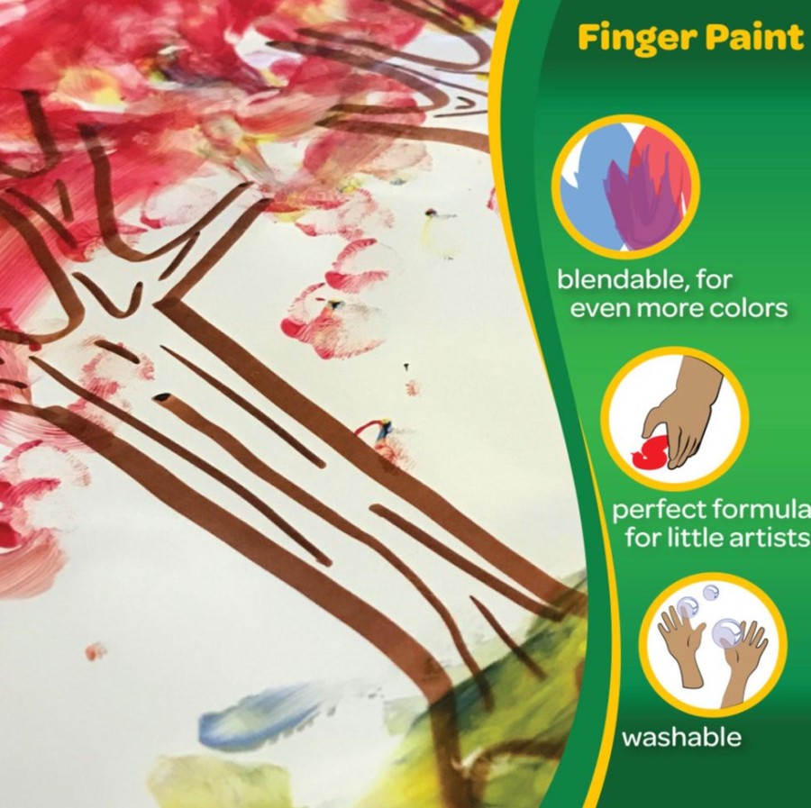 Arts & Crafts Crayola LLC | Bright Washable Fingerpaint