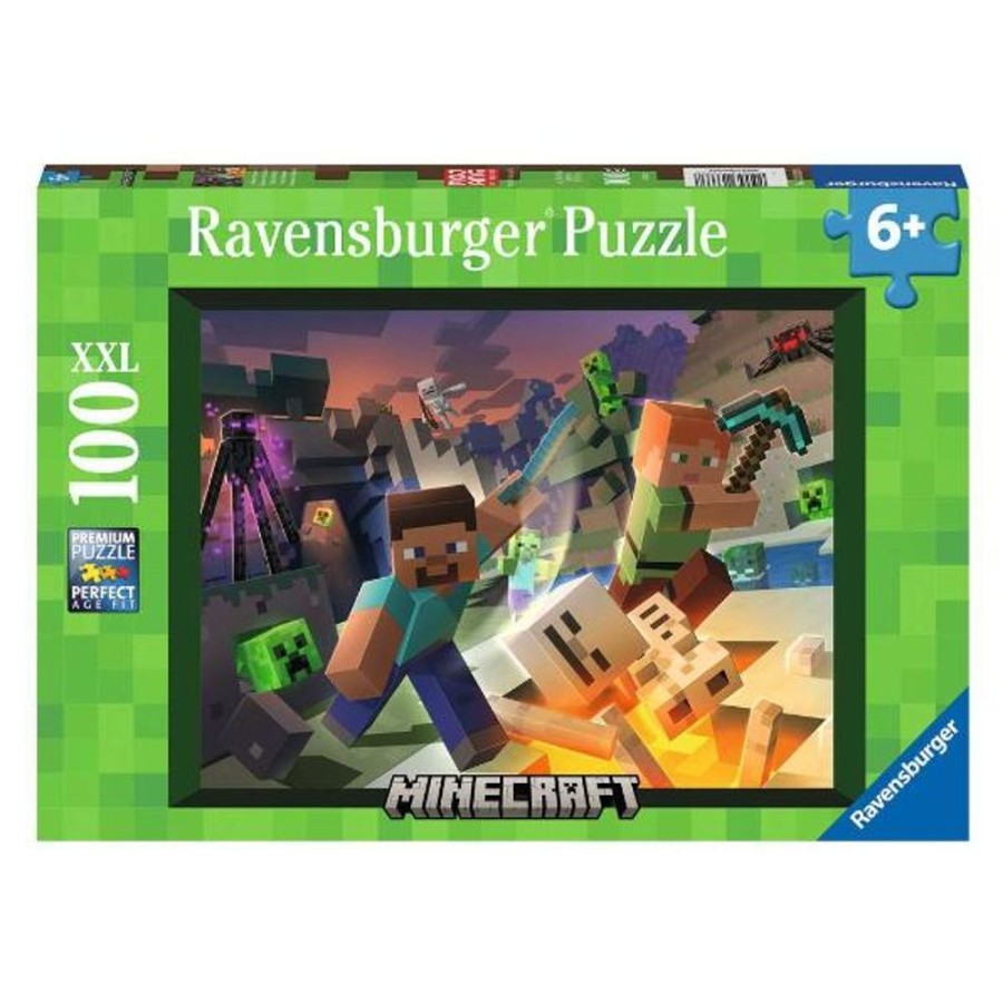 Puzzles Ravensburger | Monster Minecraft 100Pc Puzzle