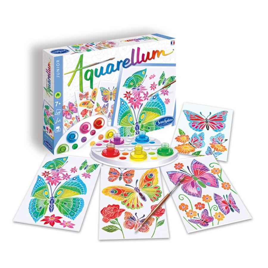 Arts & Crafts SentoSphere USA | Aquarellum Jr Butterflies & Flowers