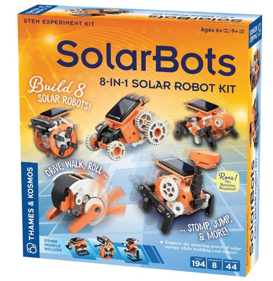 Science Thames & Kosmos | Solarbots: 8-In-1 Solar Robot Kit