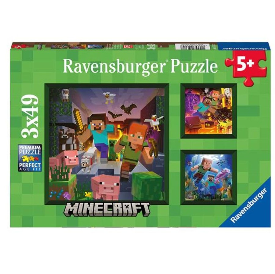 Puzzles Ravensburger | Minecraft Biomes 3X49Pc