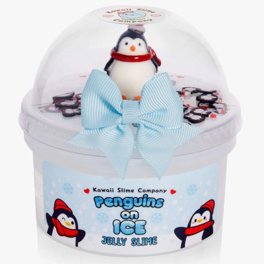 Seasonal Kawaii Slime Company | Penguins On Ice Jelly Slime