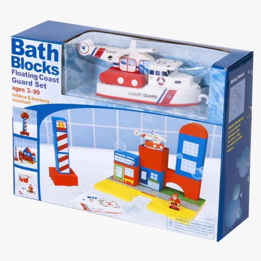 Infant & Toddler Just Think Toys, Inc. | Bathblocks Coast Guard Boat & Helicopter