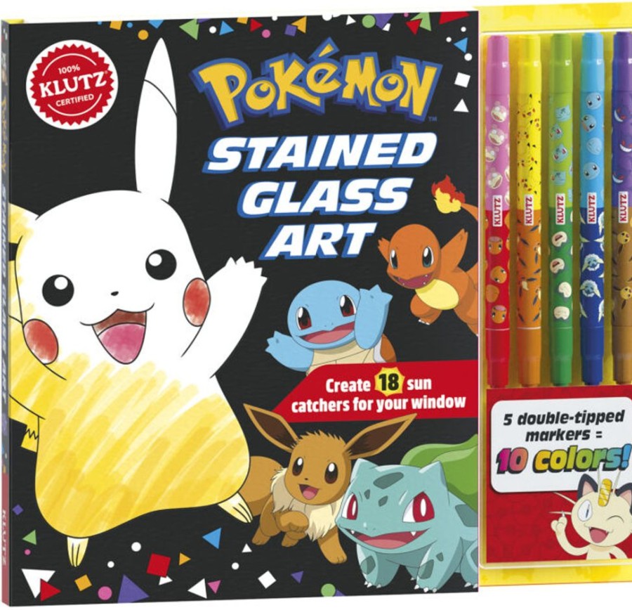 Arts & Crafts Klutz - Scholastic | Pokemon Stained Glass Art