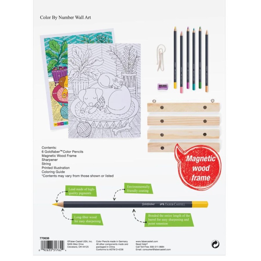 Arts & Crafts Faber-Castell | Color By Number Wall Art: Pet Parents