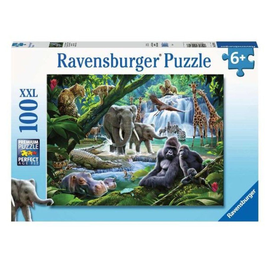 Puzzles Ravensburger | Jungle Animals 100Pc Puzzle