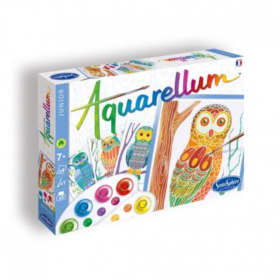 Arts & Crafts SentoSphere USA | Aquarellum Owls - Jr